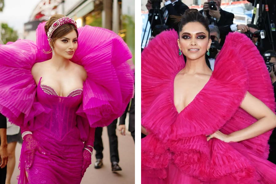 Urvashi Rautela almost copied Deepika Padukone's Cannes dress, who looks better in that outfit dgtl