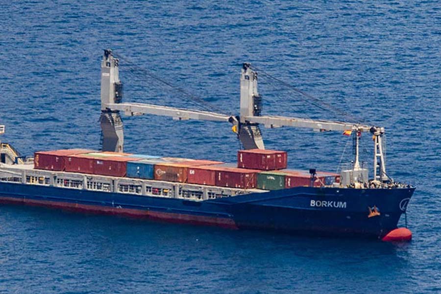 Ship carrying arms from India stopped by Spain in the Mediterranean Sea dgtl