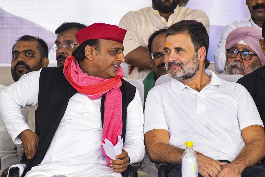 Rahul Gandhi, Akhilesh Yadav rush out of Prayagraj rally amid ruckus by party workers