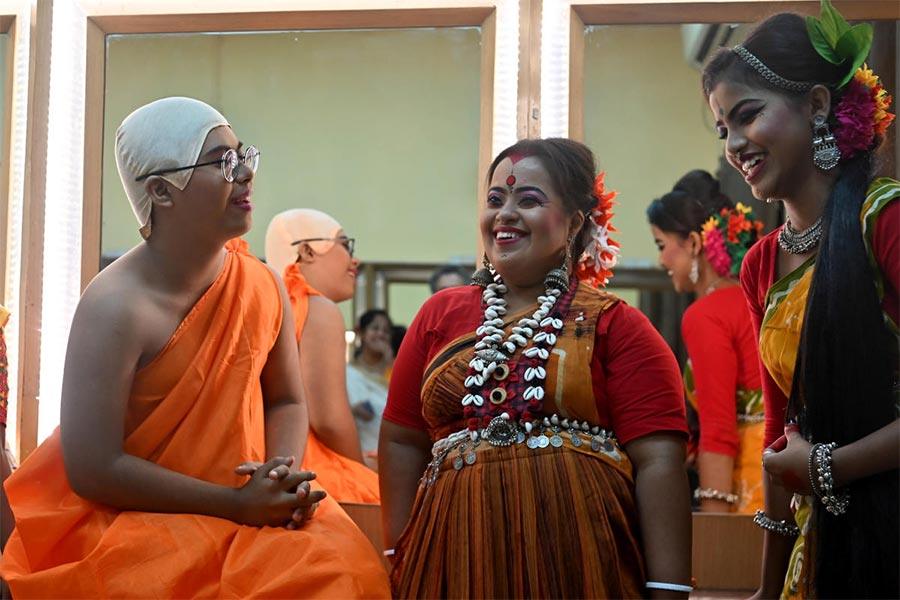 Artists suffering from Down syndrome performed Rabindranath Tagore's dance drama Chandalika