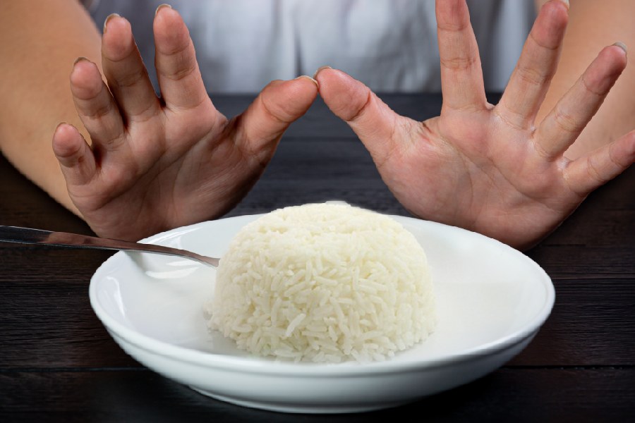 Soaked rice before cooking can reduce extra kilos
