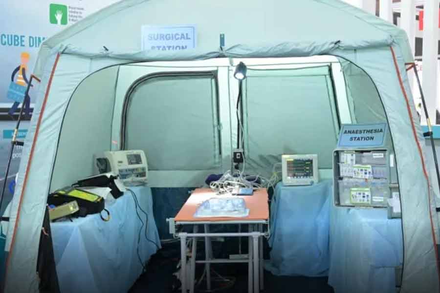 Air Force tests Arogya Maitri Cube, world's first air-lifted portable hospital
