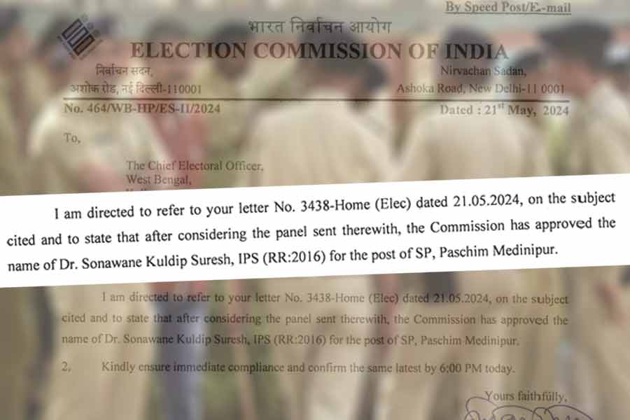Election Commission appoints new police superintendent at Paschim Medinipur