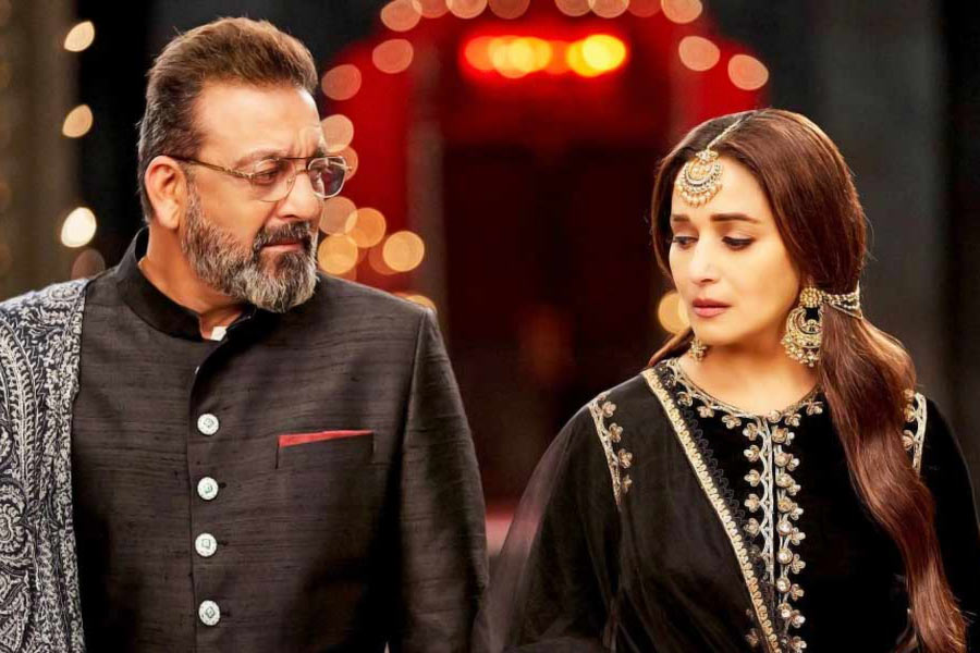 Image of Sanjay Dutt and Madhuri Dixit