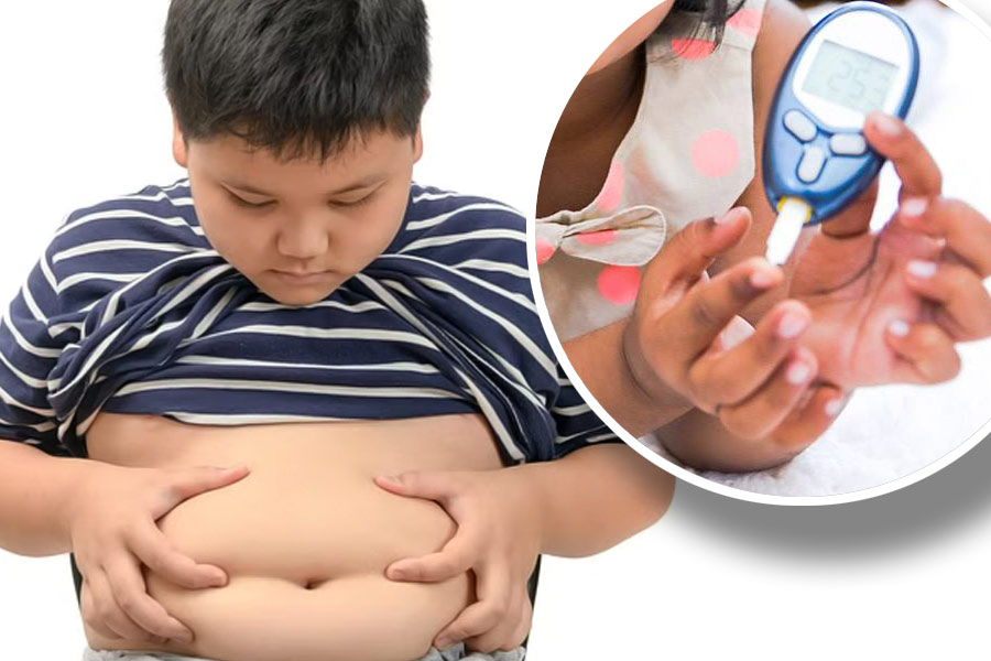 Obesity and a sedentary lifestyle increase the risk of diabetes in children