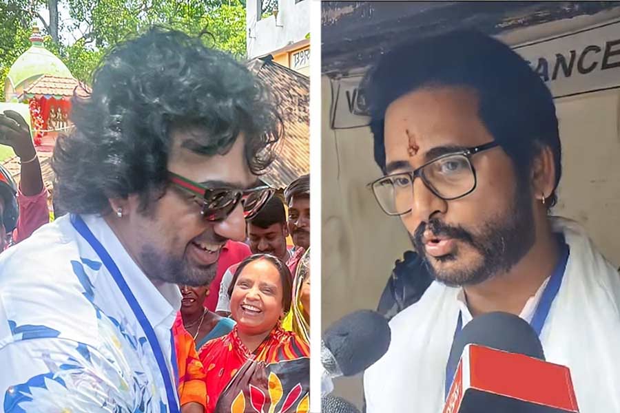 How was the mood of two Ghatal candidates Hiran Chatterjee and Dev Adhikari on the polling day