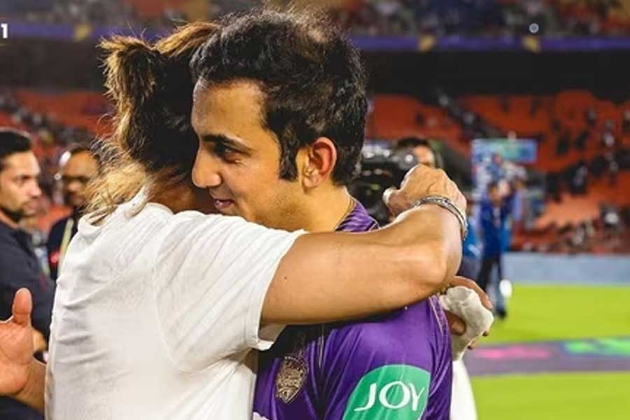 SRK with Gautam Gambhir
