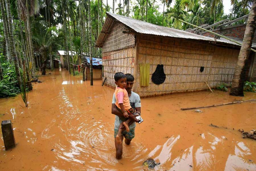 Northeastern states cut off from rest of India as rain floods tracks