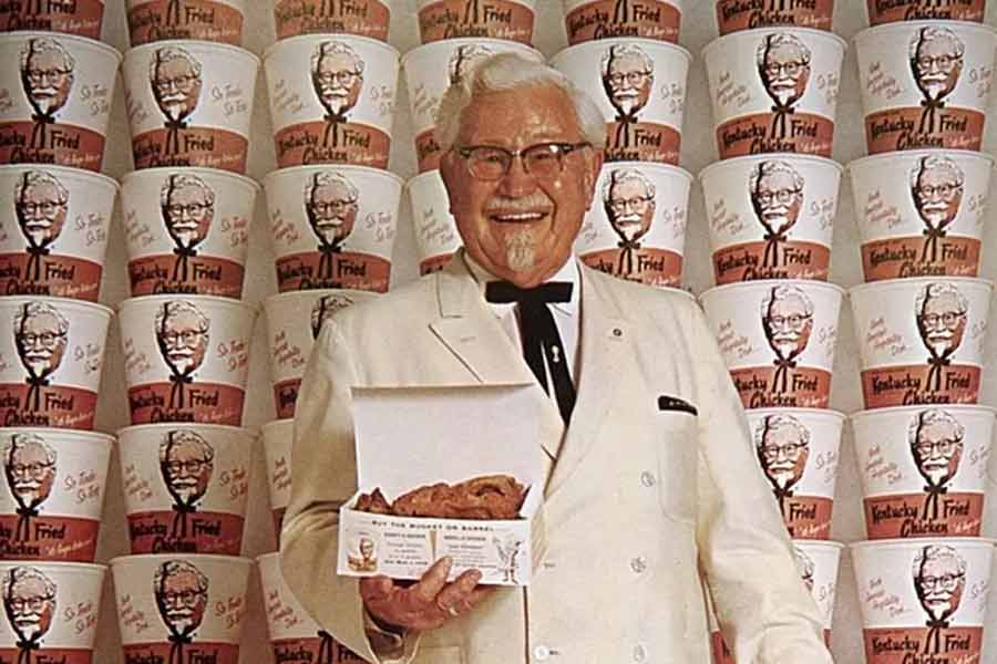 Colonel Harland Sanders A man who fails many times in life retired as billionaire