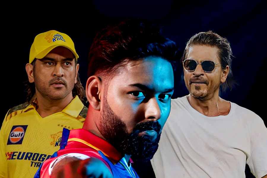 MS Dhoni, Rishabh Pant and Shah Rukh Khan