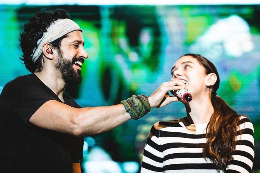 farhan akhtar and aditi rao hydari