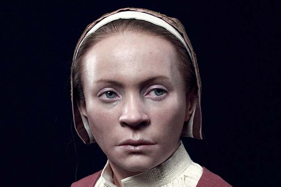 Scientists has reconstructed Zosia's 400 year old face of vampire 