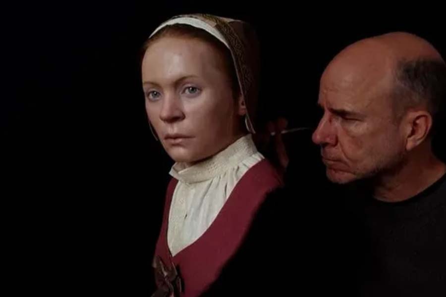 Scientists has reconstructed Zosia's 400 year old face of vampire 