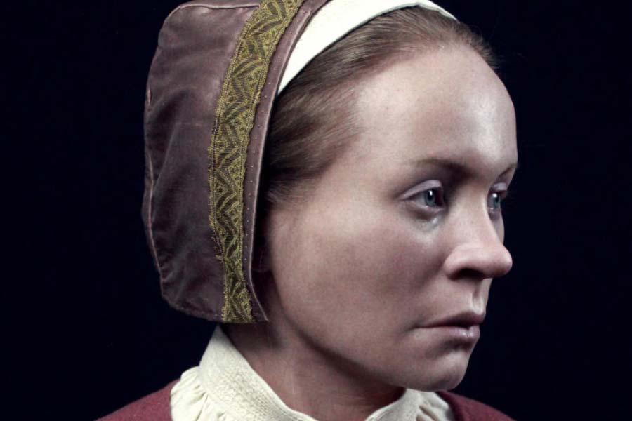 Scientists has reconstructed Zosia's 400 year old face of vampire 