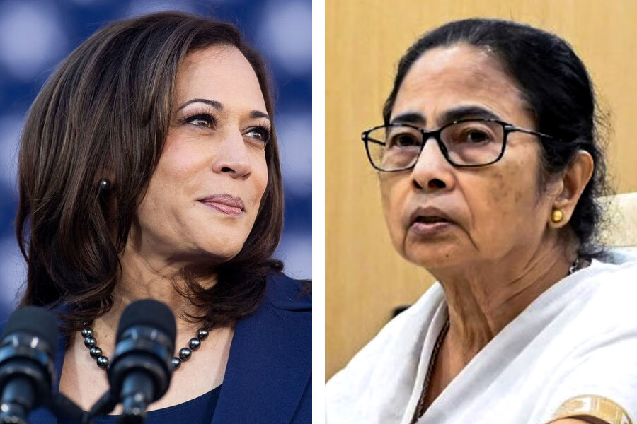 Image of Kamala Harris and Mamata Banerjee