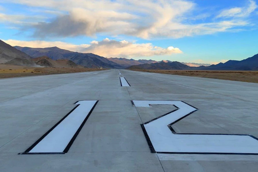 India highest airfield in Ladakh almost ready for operations significant security boost near LAC