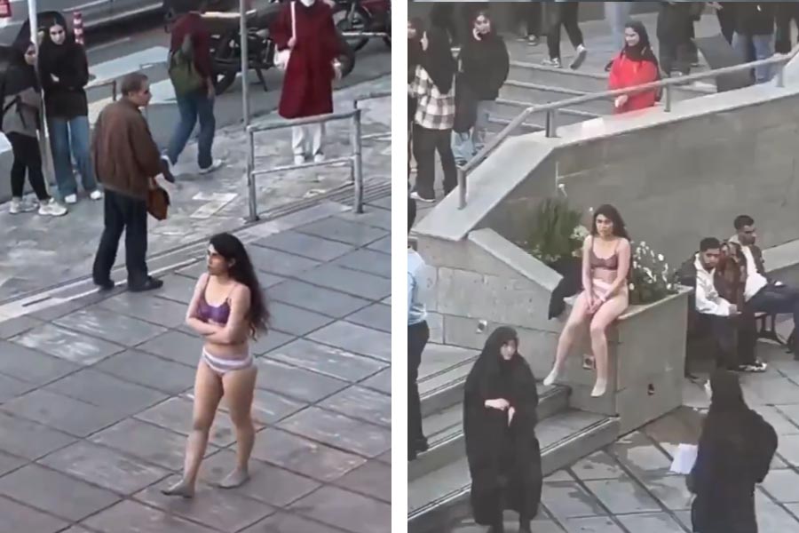 Iranian Authority reportedly arrested university student who stripped clothes dgtl