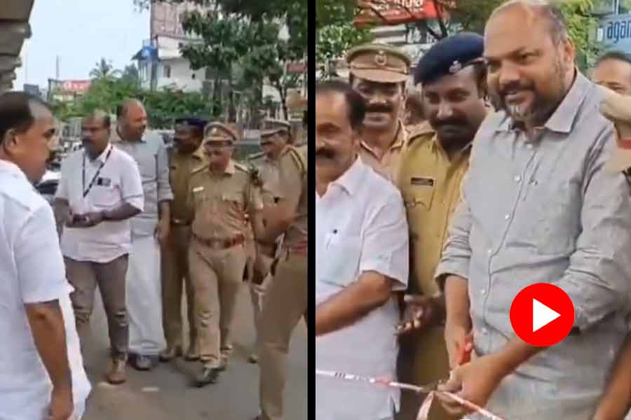 Video of Kerala industry minister inaugurates u turn sparks controversy