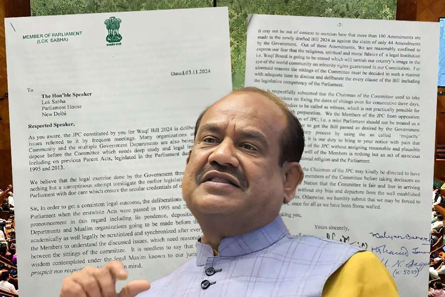 Opposition MPs of JPC write to Lok Sabha Speaker OM Birla over Waqf Bill dgtl