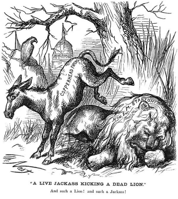 ‘হার্পার্‌স উইকলি’তে প্রকাশিত সেই কার্টুন। 