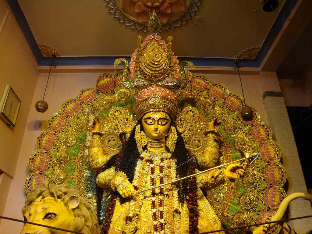 সংস্কৃতে হাতির অপর নাম করী, সেই অনুসারে অসুরটির নাম করীন্দ্রাসুর। তাকে বধ করেন বলে জগদ্ধাত্রীর অপর নাম করীন্দ্রাসুরনিসূদিনী।