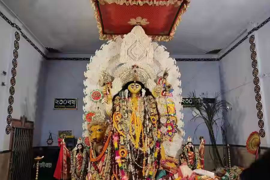 যেমন, ভদ্রেশ্বরের গৌড়হাটি তেতুঁলতলা সর্বজনীন জগদ্ধাত্রী পুজো। 