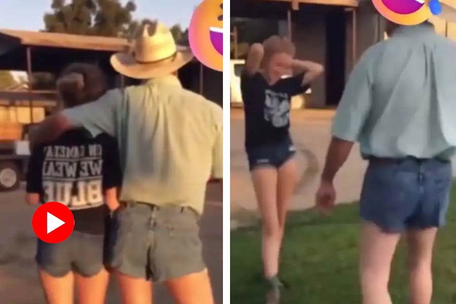 Father wears shorts to teach daughter lesson, video goes viral