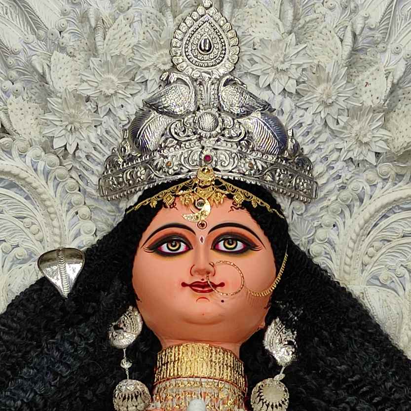 বোড় কালীতলা: ডাকের সাজ এবং সোনার গয়নায় সজ্জিতা দেবী চন্দননগরের আকর্ষণ। ৫৪ বছরের পুরনো এই পুজো বোড় তালডাঙা থেকে ১ কিমি দূরে অবস্থিত। 