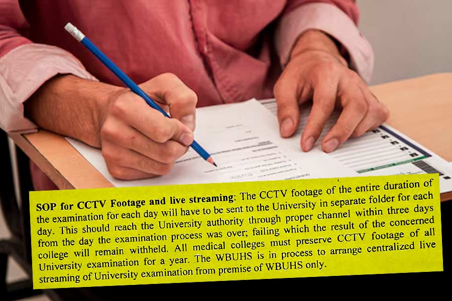 Examinations in Medical colleges will be under cctv surveillance and arrangements for live streaming are being done by University dgtl