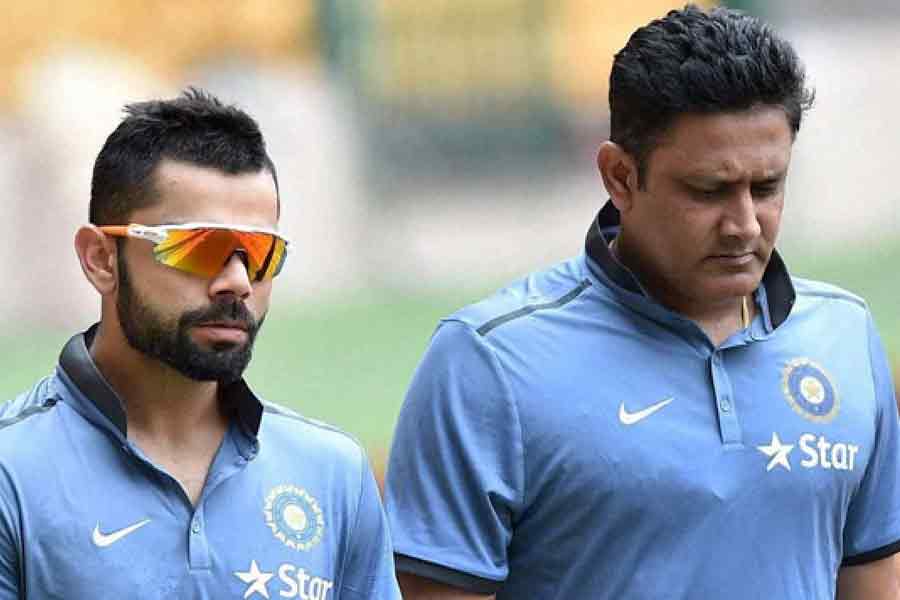 Virat Kohli and Anil Kumble