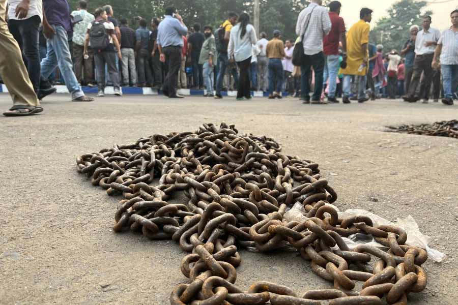 রানি রাসমণি রোডে ‘দ্রোহের কার্নিভাল’-এর দিন।