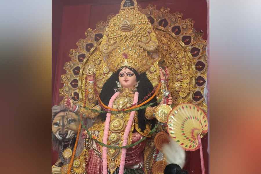 এখানে দেবী জগদ্ধাত্রীর রূপ এবং সাজসজ্জাও এক কথায় অভূতপূর্ব। এই প্রতিবেদনটি ‘আনন্দ উৎসব’ ফিচারের একটি অংশ।