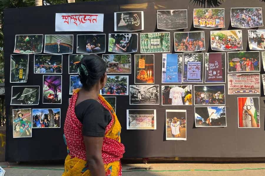 আরজি কর হাসপাতালে চলছে ‘দ্রোহের গ্যালারি’। 