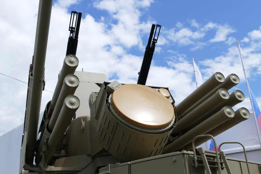 The Pantsir is a short-range air defense system that uses missiles and cannons 