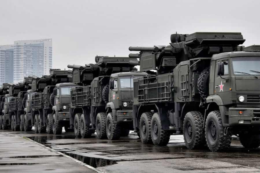 The Pantsir is a short-range air defense system that uses missiles and cannons 