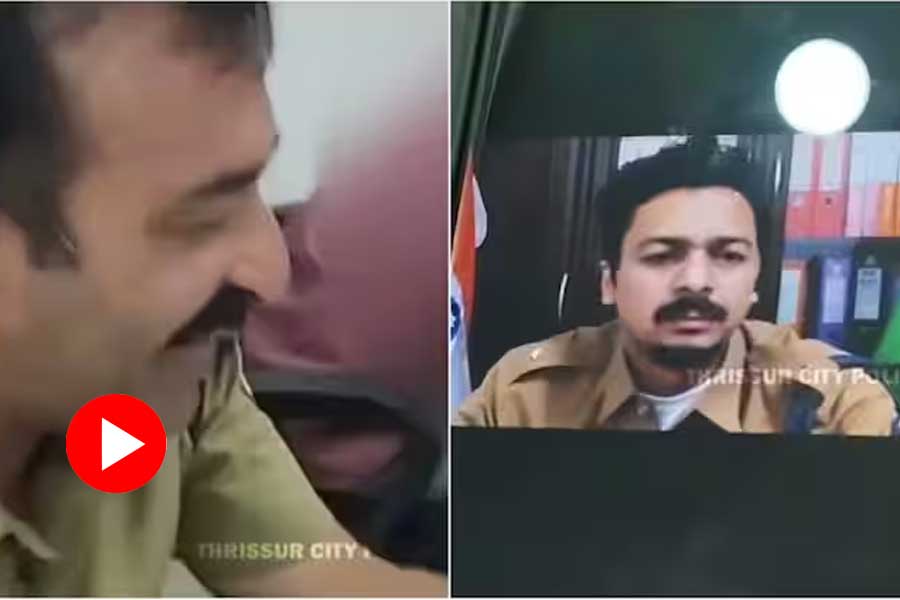 Man dressed up as police calls thrissur cyber cell officer demanding money, video goes viral