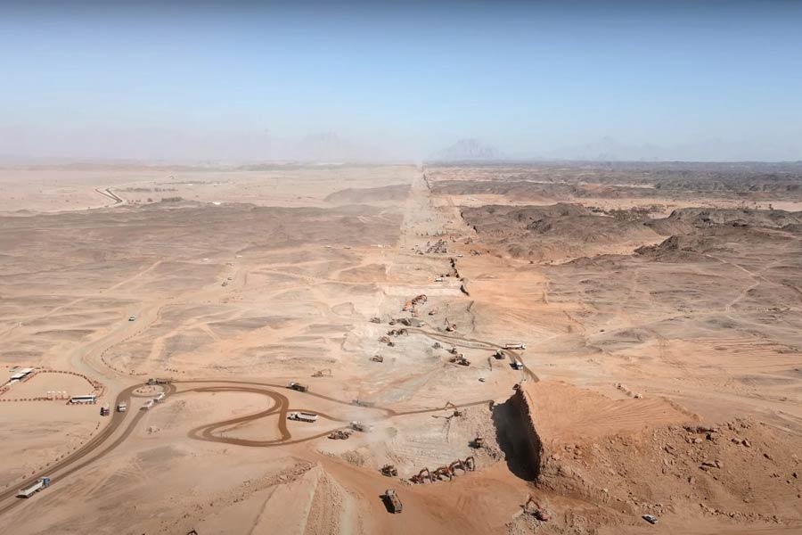 Saudi Arabia Mega project known as The Line where 21 thousand foreign workers including Indians lost their lives says ITV documentary 