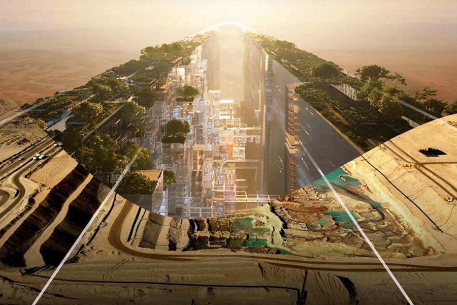 Saudi Arabia Mega project known as The Line where 21 thousand foreign workers including Indians lost their lives says ITV documentary 