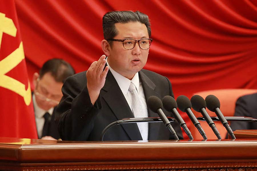 Kim Jong un North Korea Supreme Leader starts loud noise across the border of South Korea 