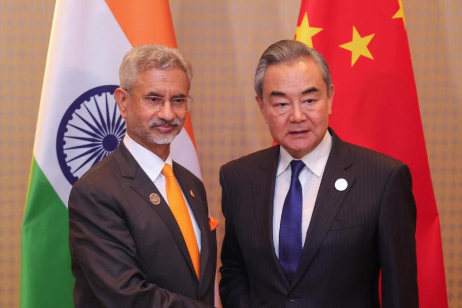 External Affairs Minister S Jaishankar meets China Foreign Minister Wang Yi dgtl