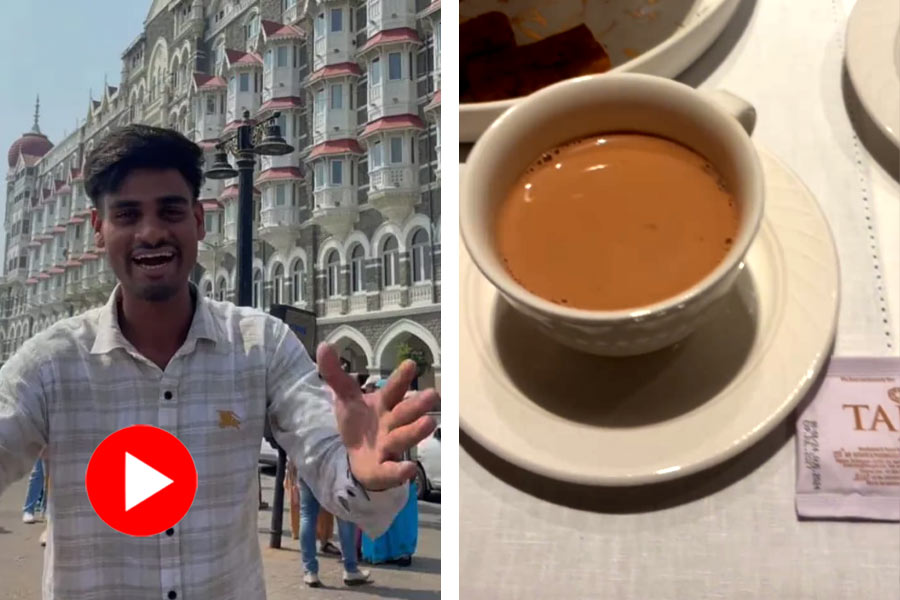 Video of middle class boy fulfil dream of having tea at Taj Hotel Mumbai, Internet applauds