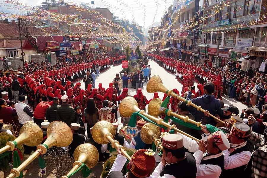 মানালি উইন্টার কার্নিভাল হয় প্রতি বছর জানুয়ারি মাসে।