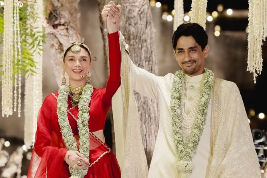 Aditi Rao Hydari and Siddharth Suryanarayan posted the pictures of their third wedding celebration dgtl