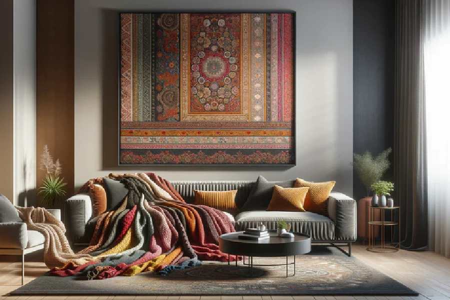 ঘরে এ ভাবে কম্বল ঝুলিয়ে রাখতে পারেন।