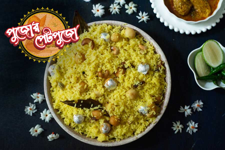 How to make siuli pulao and mitha dilkhusa for the auspicious occasion of Mahalaya