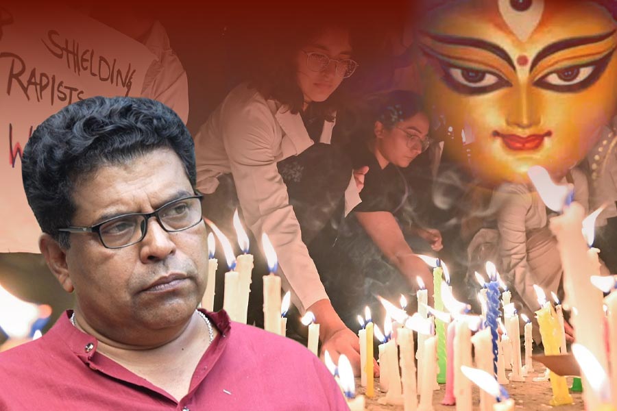 Durga Puja 2024: TMC MLA Narayan Goswami Warns Protesters And Stands Beside Utsav dgtl