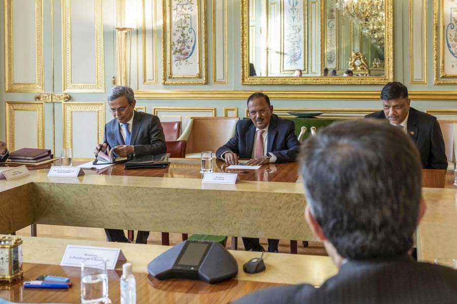 Ajit Doval in France to close negotiations on Rafale Marine jets and scorpion class submarine for Indian Navy 