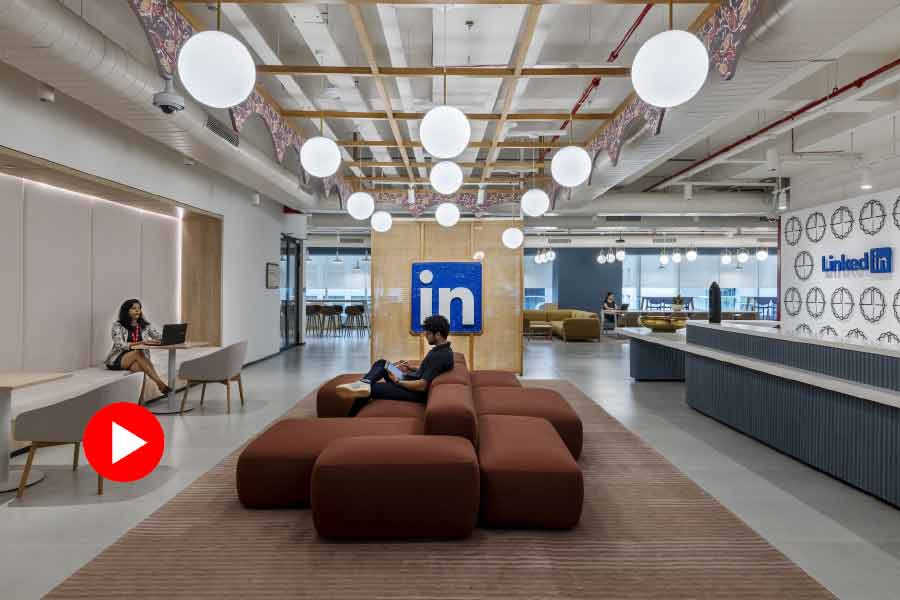 Rooms named Gulab Jamun and Kaaju Katli, in LinkedIn headquater office in Bengaluru