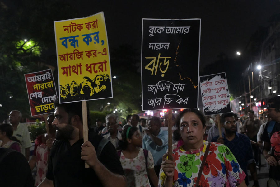 আরজি কর-কাণ্ডে বিচারের দাবিতে প্রতিবাদ কর্মসূূচি।