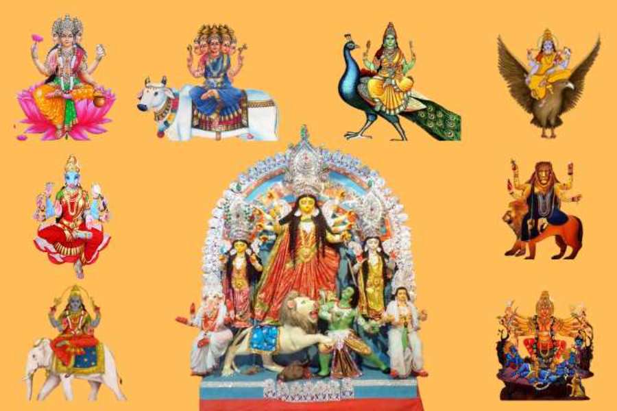 অনেক সময়ে অষ্টমীর রাতে দেবীর পুজোর সময়ে অশোক গাছের ন’টি পাতা এবং একটি কলসি দেবী দুর্গার ছবির সামনে রেখে ব্রাহ্মী, মাহেশ্বরী, কৌমারী, বৈষ্ণবী, বারাহী, নারসিংহী, ইন্দ্রাণী এবং চামুণ্ডা দেবীর পুজো করা হয়। দেবীর মন্ত্র জপ করা হয় ১০৮ বার।